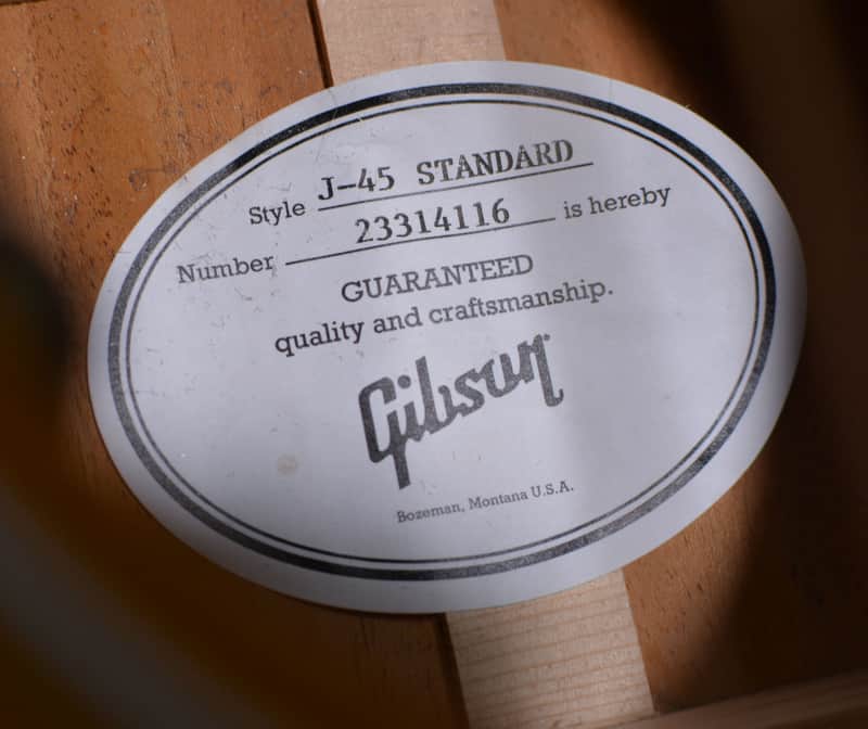 Gibson J-45 Standard Honeyburst Gloss Exclusive