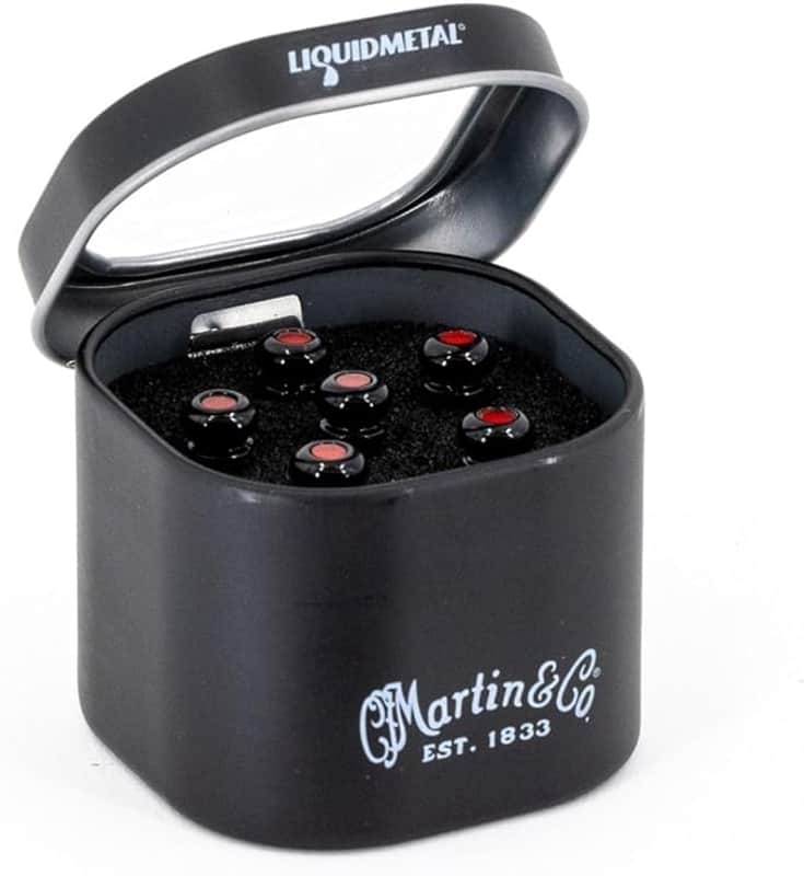 Martin Luxe Bridge Pins Gloss Black 18APP0012 – Mainstagemusic
