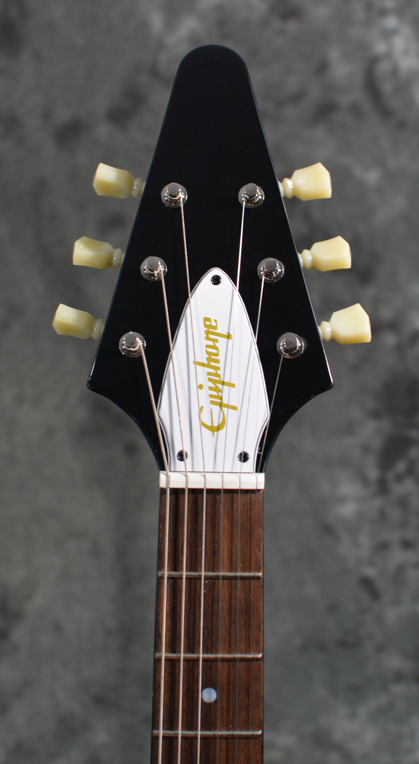 Epiphone Inspired by Gibson Custom Jimi Hendrix Love Drops Flying V Ebony