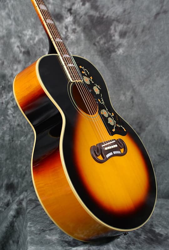 Epiphone 1957 SJ-200 Reissue Vintage Sunburst IBGC Redline Hardshell Case