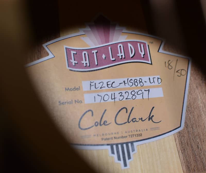 Cole Clark Fat Lady 2 Grand Auditorium Huon Pine Limited Edition 18/50