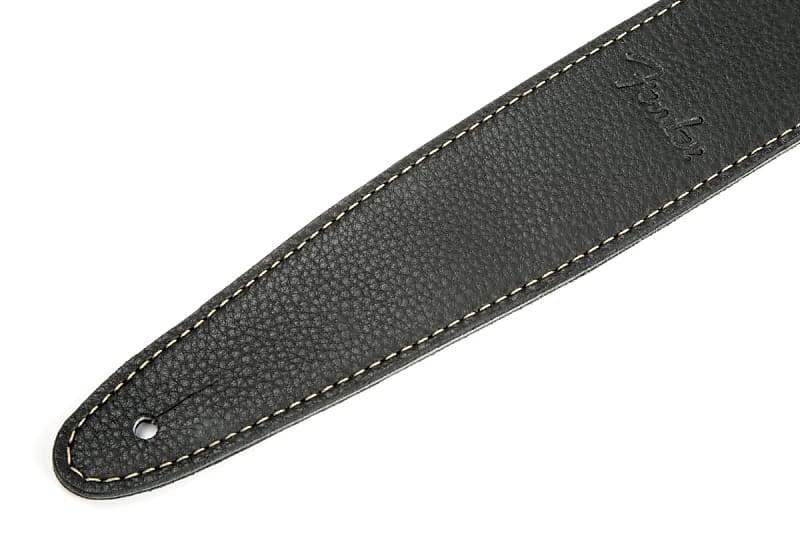 Fender Artisan Crafted Leather Strap Black 2"