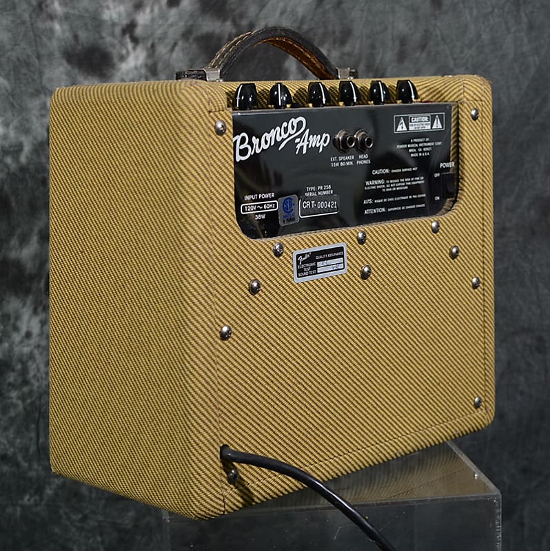 Fender Bronco Tweed Combo Guitar Amp 1x10 USA Made