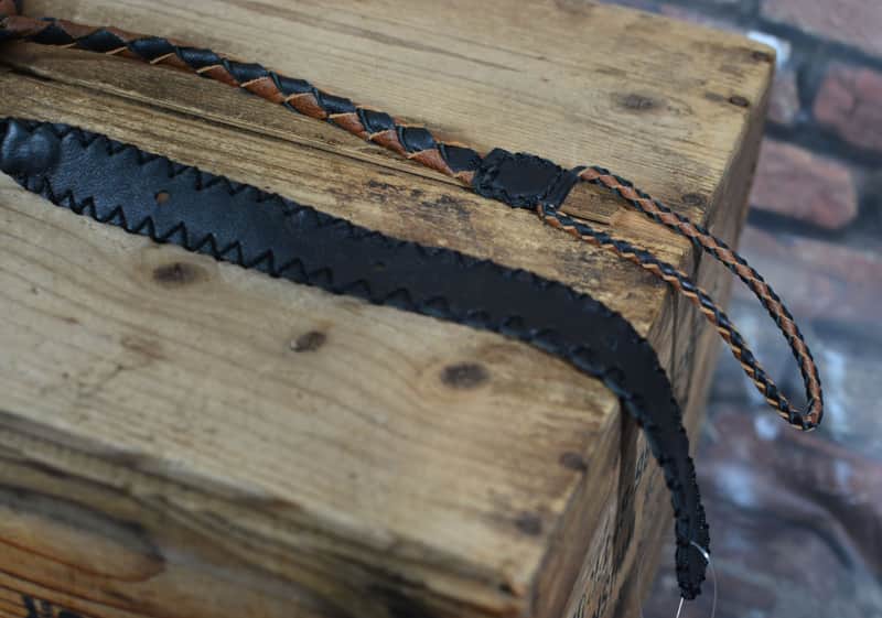 Henry Heller Leather Braid Ukulele Strap Black&Brown