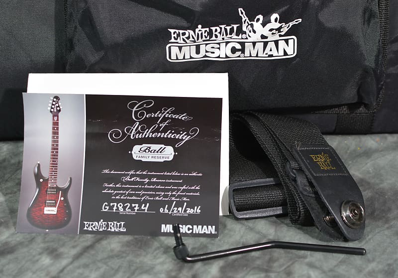 Ernie Ball Music Man JP16 BFR Black Lava John Petrucci Signature