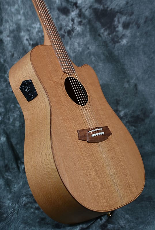 Cole Clark Fat Lady 2 AA Silky Oak Dreadnought Cutaway Dreadnought