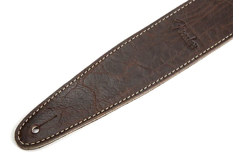 Fender Artisan Crafted Leather Strap Brown 2"