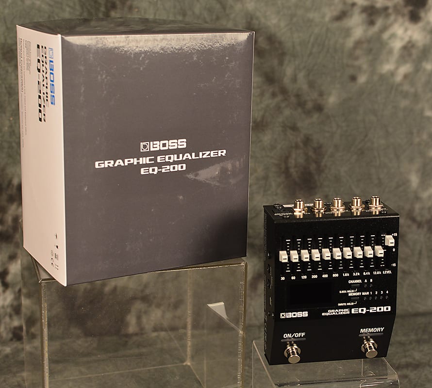 best guitar graphic equalizer pedal Boss EQ-200 Graphic Equalizer Pedal 10 Band Digital Memory – Mainstagemusic