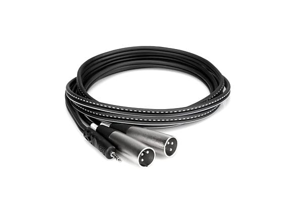 Hosa Technology CYX-403M Stereo Breakout 3.5mm TRS to Dual XLR3M