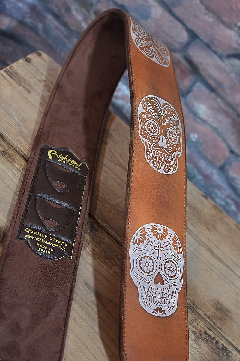 Right On Straps Leathercraft Series Sugar Skull Woody