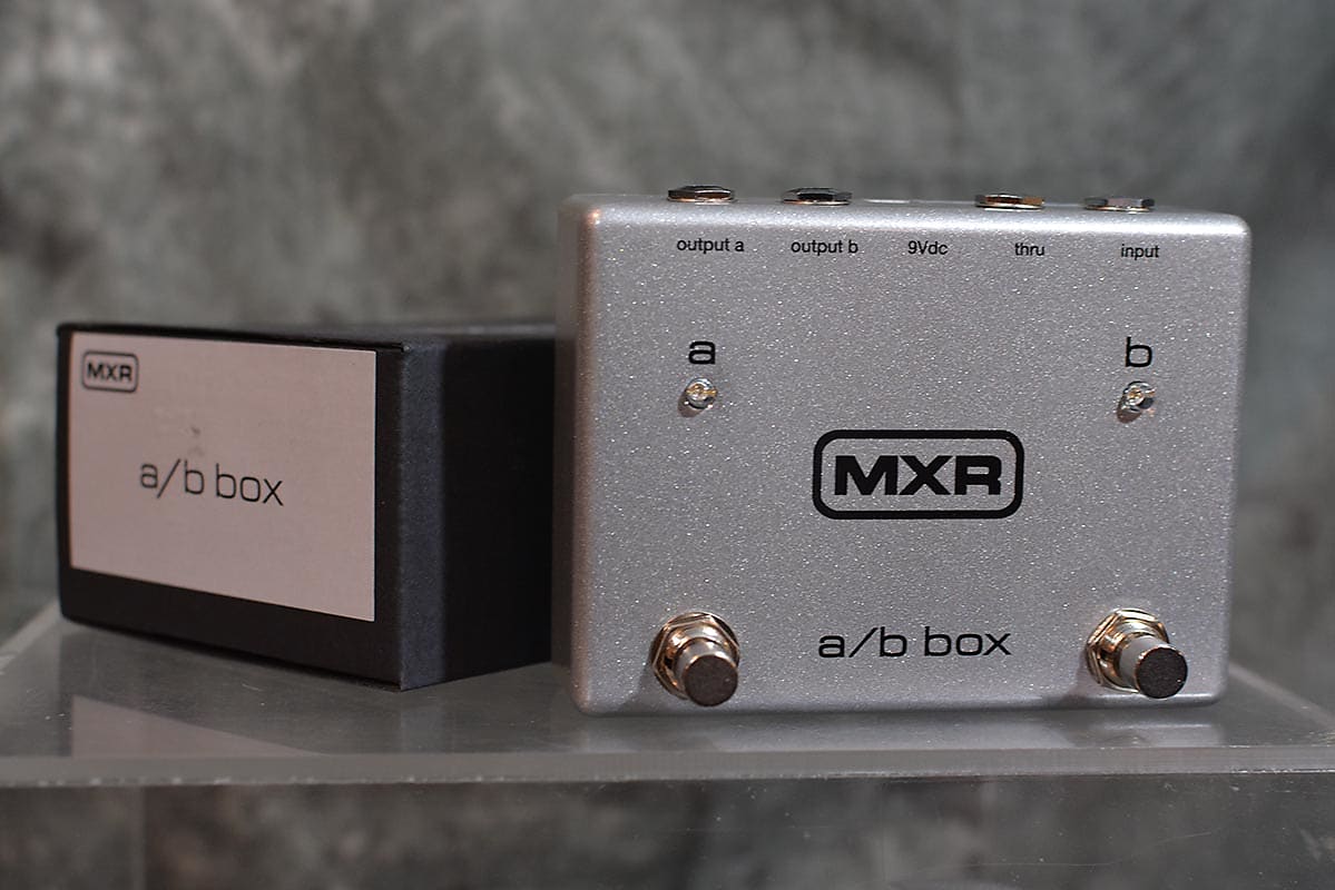 ab box pedal MXR M196 A/B Selector Box Pedal Silver