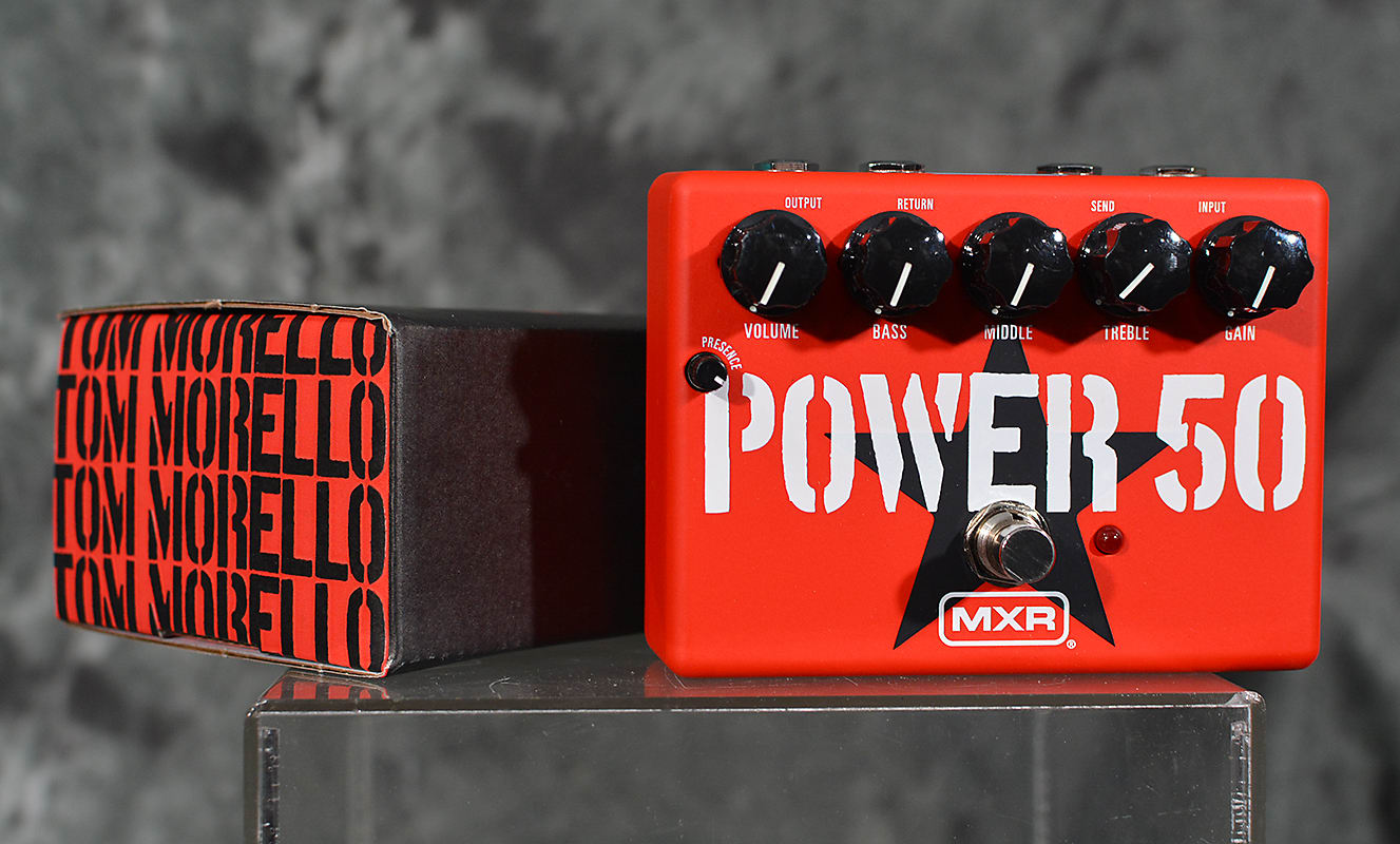 tom morello pedals MXR Tom Morello Signature Power 50 Overdrive Pedal