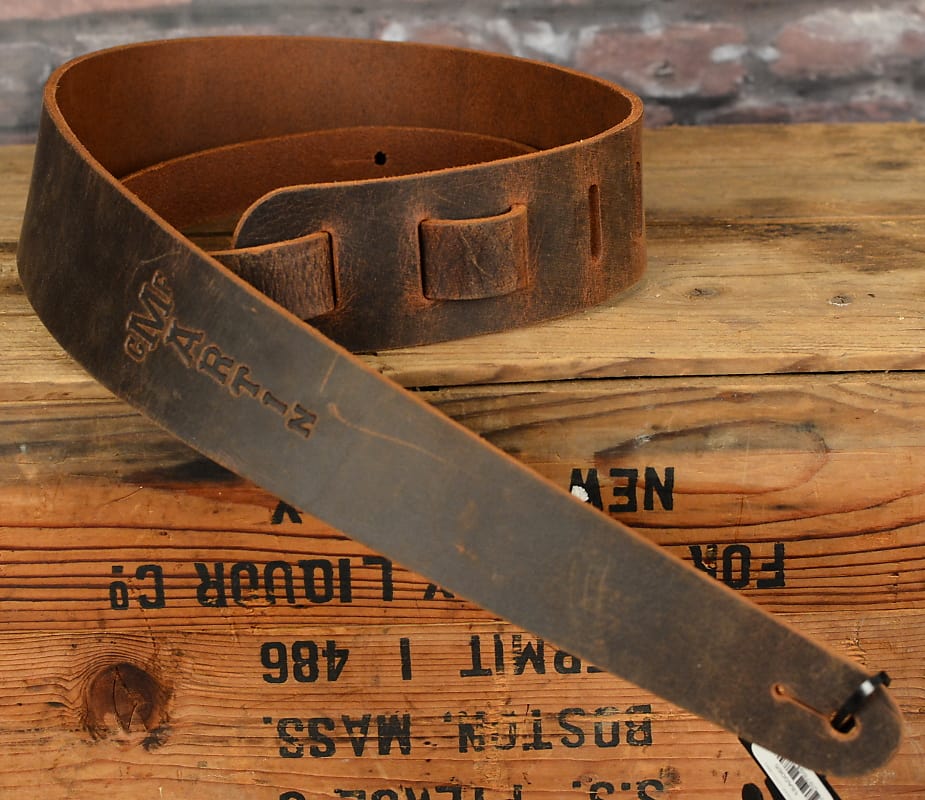 Martin Vintage Leather Guitar Strap Brown 18A0065 – Mainstagemusic
