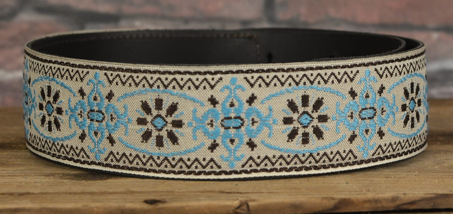 Martin Vintage Retro Woven Jaquard Strap -Blue 18A0084