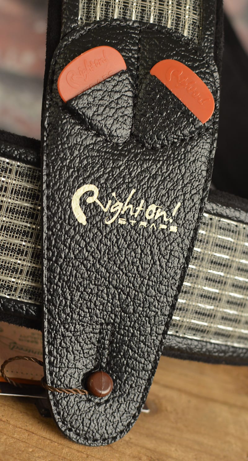 Right On Straps Mojo Amp Series Checker Handmade Vegan Guitar Strap