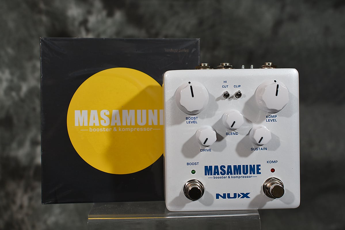 nux compressor pedal NuX NBK-5 Masamune Booster & Kompressor Pedal Clean Boost & Compressor with Blend