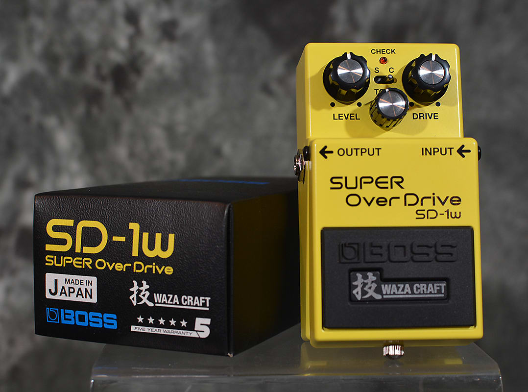 boss sd 1 overdrive pedal Boss SD-1W Super Overdrive Waza Craft