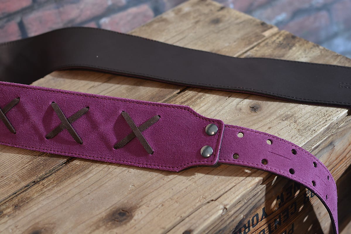 Right On Straps Special Collection David Gilmour Hendrix Purple Premium Guitar Strap