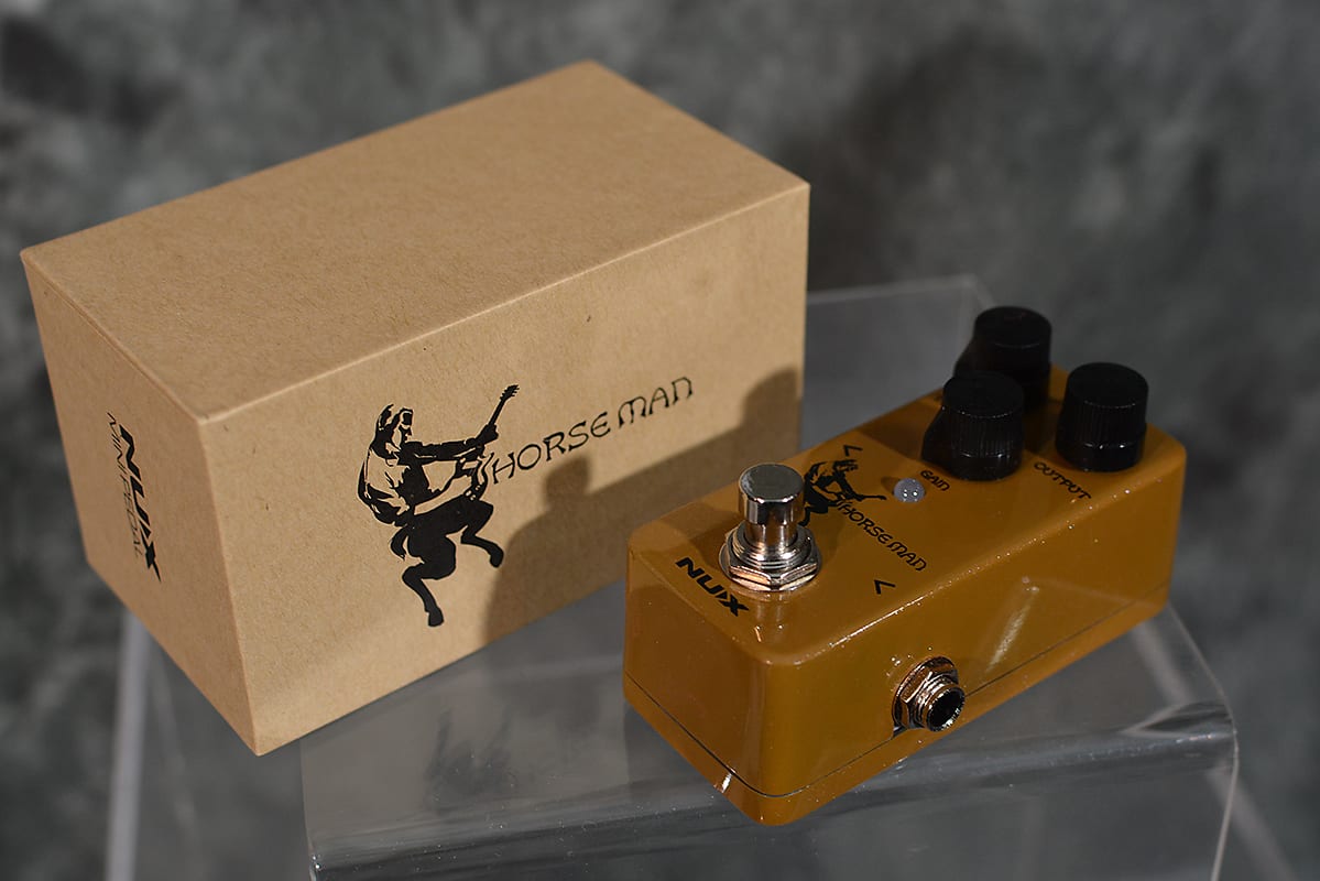 NuX NOD-1 Horseman Transparent Overdrive Pedal Silver & Gold Klone Centaur