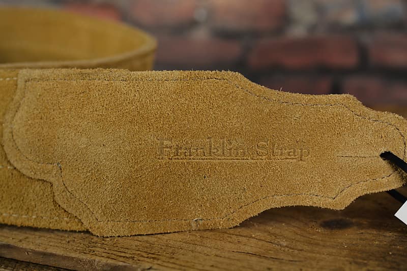 Franklin FSS-H-SW Original Suede Leather Premium Guitar Strap Honey Southwest Style