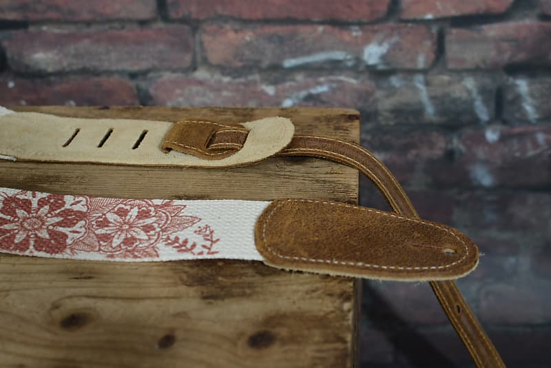 Henry Heller HDHCP-05 2" Cotton Printed Design Leather Ends