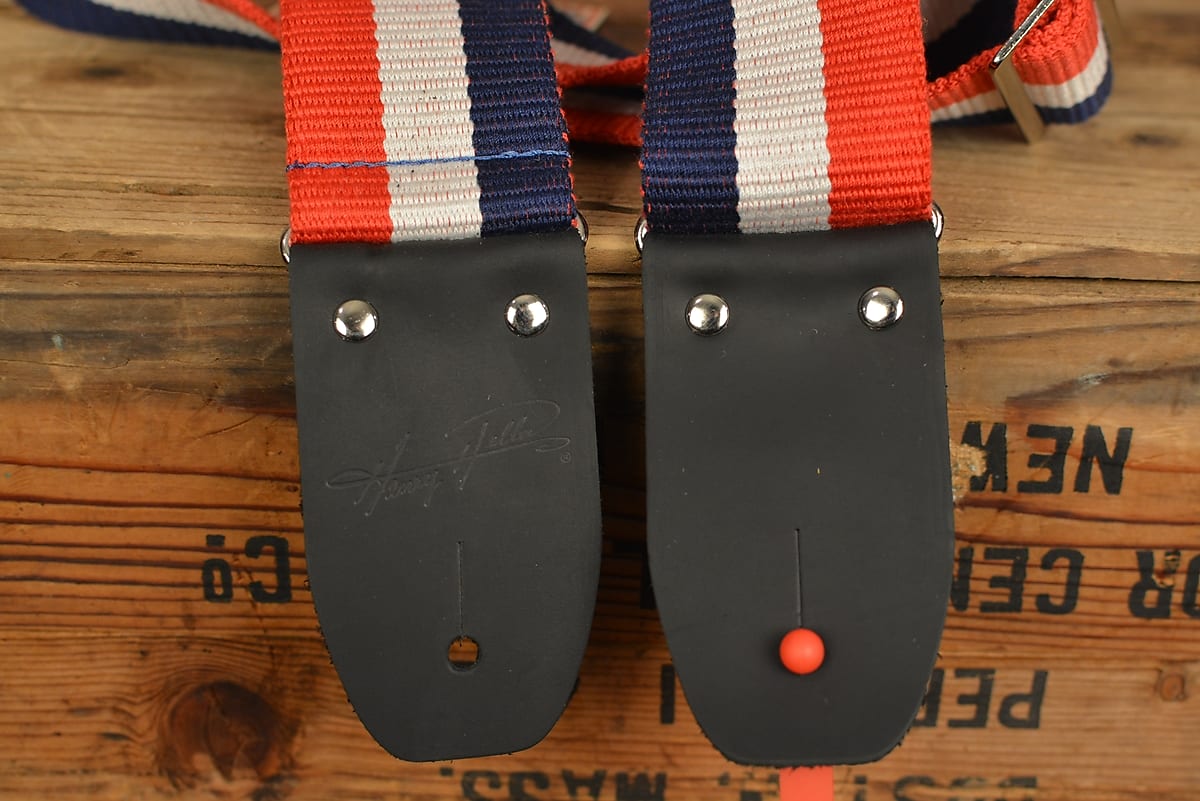 Henry Heller Fashion Cotton Series USA Red White & Blue Guitar Strap