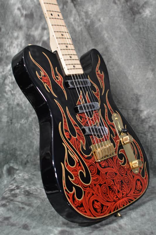 Fender James Burton Signature Telecaster 2025 Red Paisley Flame