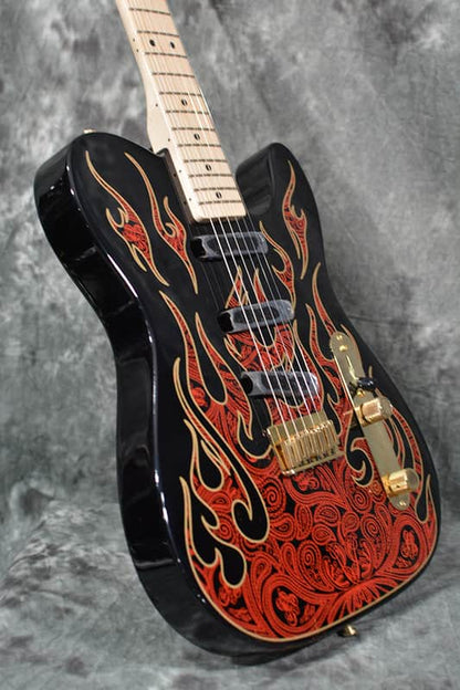 Fender James Burton Signature Telecaster 2025 Red Paisley Flame