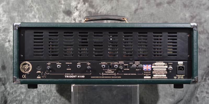 Trace Elliot Trident H100 100 watt 3 channel Tube Amp Head Vintage 90s w Factory Footswitch