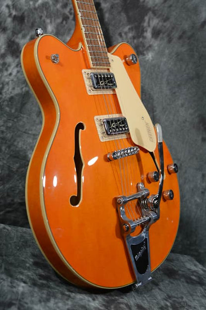 Gretsch G5622t Electromatic Center Block w Super Hilo Tron Pickups & Bigsby Orange w Deluxe Hardshell Case