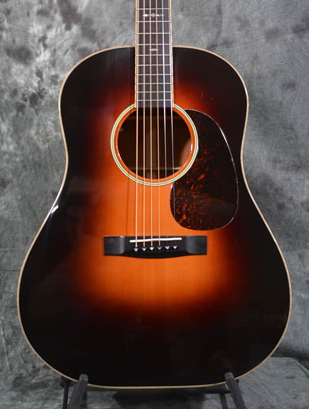 Huss & Dalton DS Custom 14 Fret Adirondack Red Spruce & Mahogany Dreadnought Acoustic Electric Sunburst