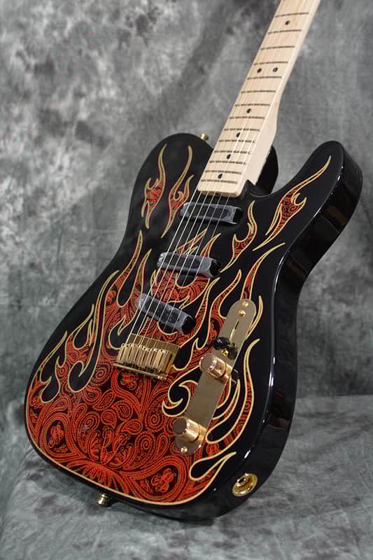 Fender James Burton Signature Telecaster 2025 Red Paisley Flame