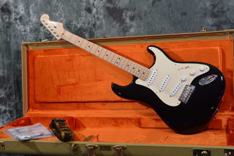 Fender Eric Clapton Signature USA Stratocaster 2011 Blackie w Tweed Hardshell Case