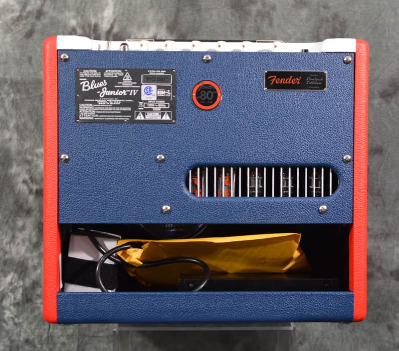Fender 80TH Anniversary Blues Junior IV Tube Amplifier Red, White and Blue