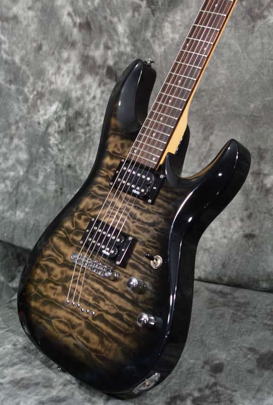 Schecter C-6 Plus Diamond Series Charcoal Burst