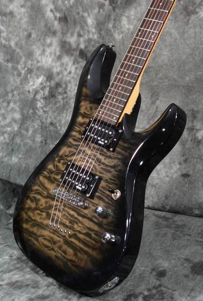 Schecter C-6 Plus Diamond Series Charcoal Burst