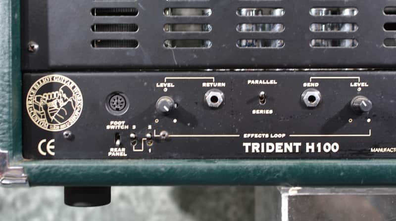 Trace Elliot Trident H100 100 watt 3 channel Tube Amp Head Vintage 90s w Factory Footswitch