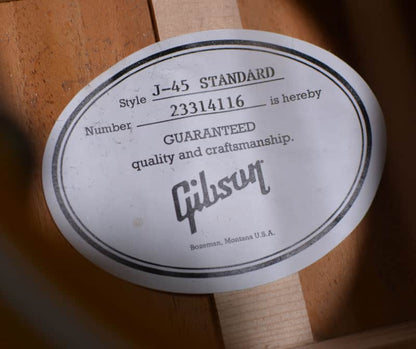 Gibson J-45 Standard Honeyburst Gloss Exclusive
