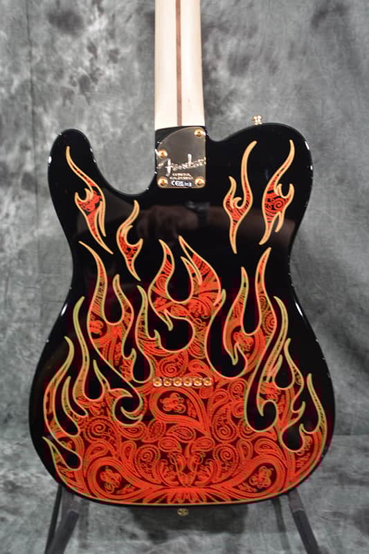 Fender James Burton Signature Telecaster 2025 Red Paisley Flame