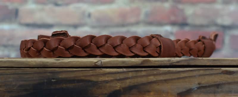 Henry Heller Capri Garment Leather Flat Braid Mandolin Strap