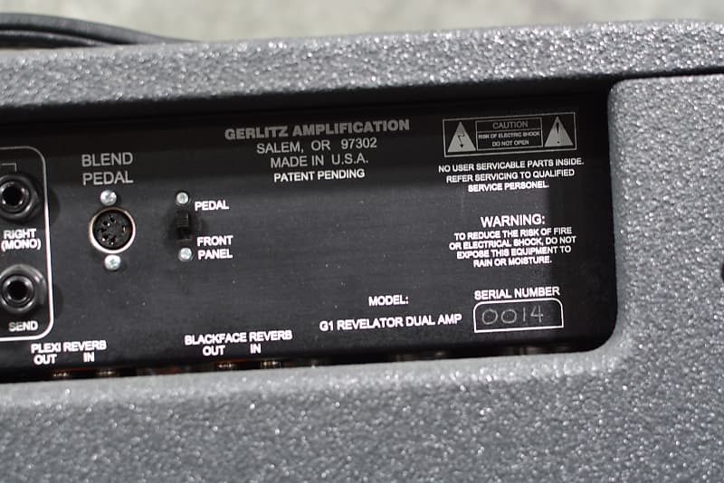 Gerlitz G1 Revelator Dual Amp Head 100 Watts RARE Model