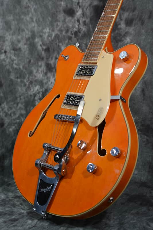 Gretsch G5622t Electromatic Center Block w Super Hilo Tron Pickups & Bigsby Orange w Deluxe Hardshell Case