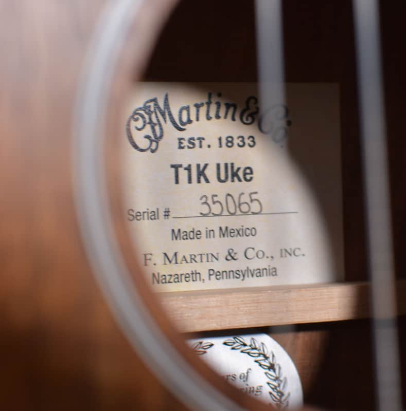 Martin T1K Ukulele Tenor Size Koa Body