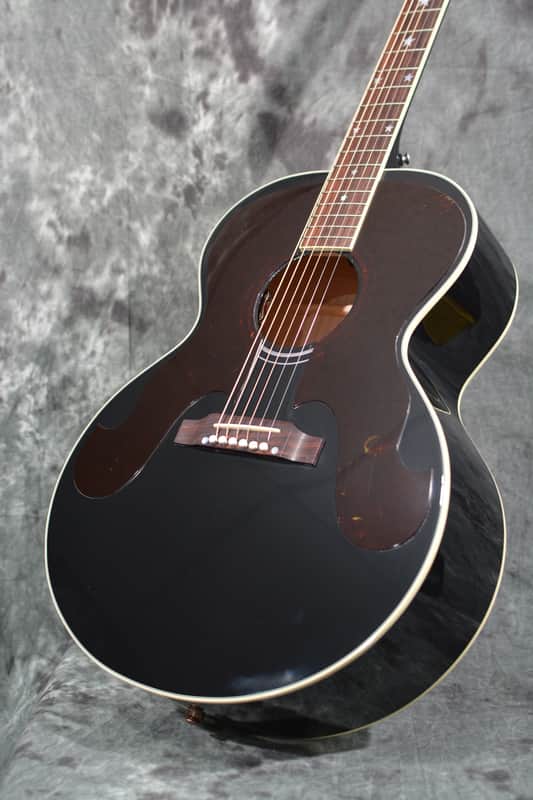 Gibson Everly Brothers Signature J-180 Acoustic Electric 2024 Gloss Black w Double Tortoise Pickguards & Deluxe Hardshell Case