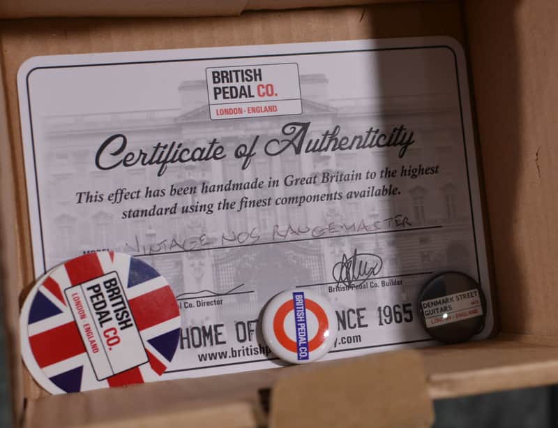 British Pedal Company Vintage NOS Dallas Rangemaster