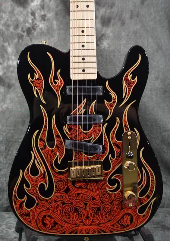 Fender James Burton Signature Telecaster 2025 Red Paisley Flame
