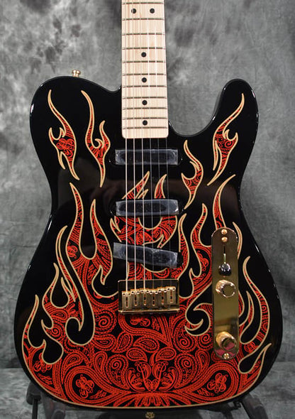 Fender James Burton Signature Telecaster 2025 Red Paisley Flame