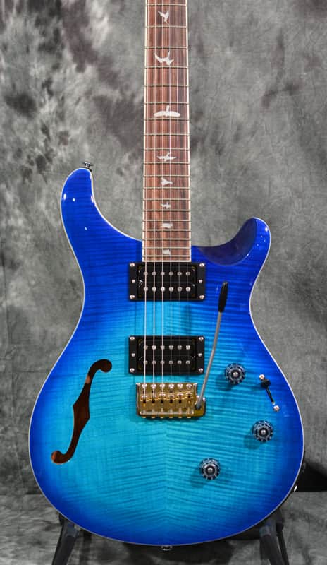 PRS SE Custom 24 Semi-Hollow Piezo Lake Blue