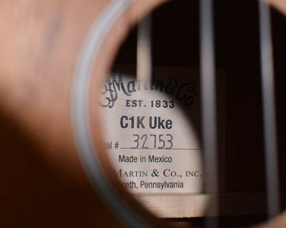 Martin C1K Ukulele Concert Size Koa Wood