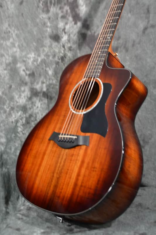 Taylor 224ce K DLX Koa wood Grand Auditorium Acoustic Electric Cutaway Shaded Edgeburst